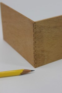 With a pencil in place, it's easy to see how challenging a little dovetailing can be.