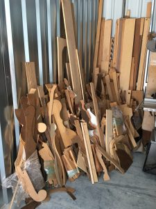 40 years worth of patterns, jigs and fixtures piles into 40 square feet.