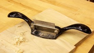 Scraping tiger maple often produces a perfect surface.