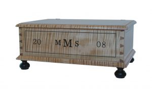 The bottom edge of the bible box is mitered at the rabbet that receives the bottom.