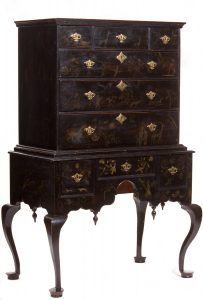 Winterthur's South Windsor, Connecticut highboy looks like somthing out of Disney's, "Fantasia."