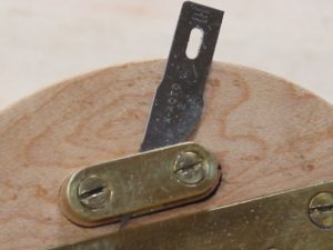 An Exacto knife blade makes an easy slicer.