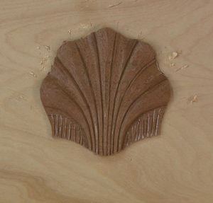 Carving a scallop shell isn't difficult, it's all in the layout.