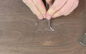 Carving the channel for sulphur inlay uses a few basic carving tools, knives and bench chisels.