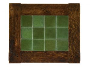 The top of the Stickley Tile top tea table.