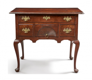 Boston area cabinetmaker, Benjamin Frothingham, made some of the area's best furniture including this lowboy.